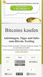 Mobile Screenshot of bitcoins-kaufen.org
