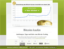 Tablet Screenshot of bitcoins-kaufen.org